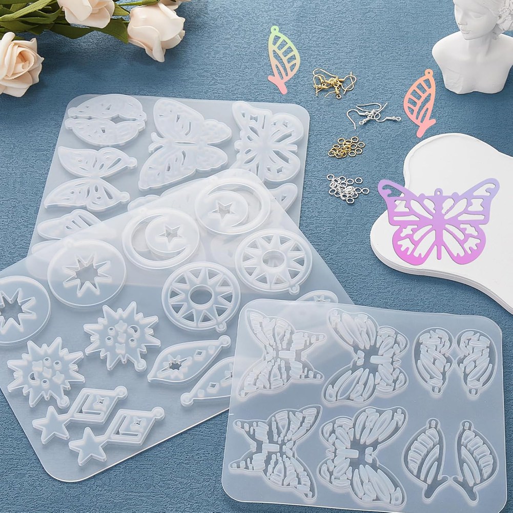 A95D-143Pcs Resin Earring Mold - Resin Art Earrings Kit recensie en prijs