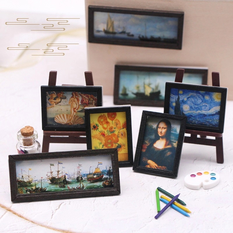 8Pcs/Set 1:12 Dollhouse Miniat - Resin Art On Wall recensie en prijs