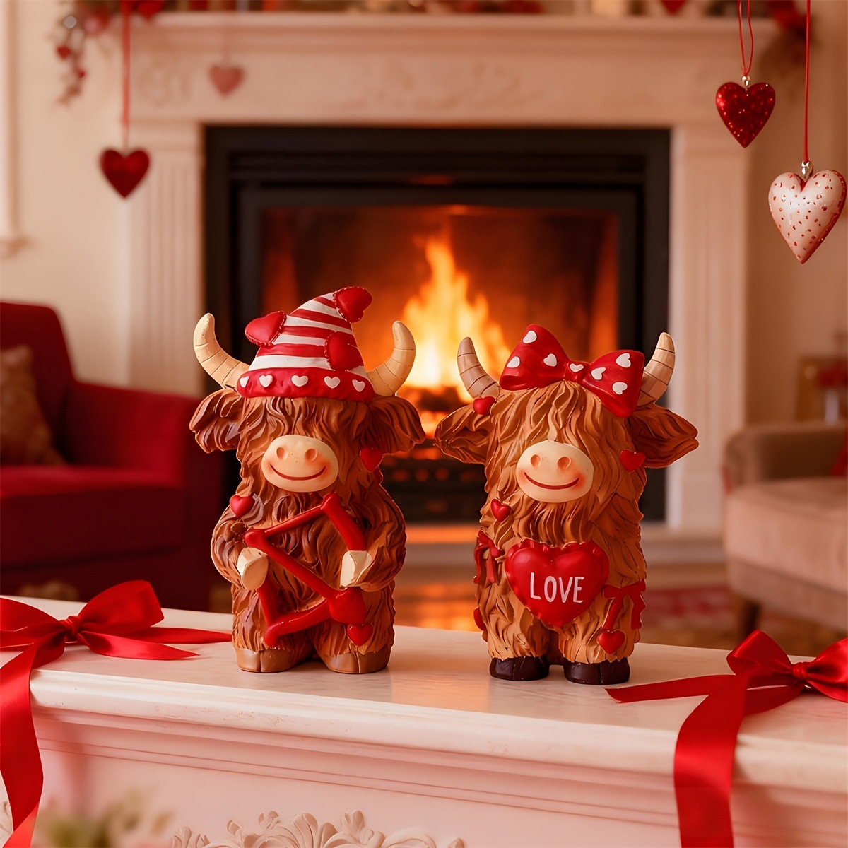 Highland Cow Couple Resin Orna - Resin Art Wedding Gift recensie en prijs