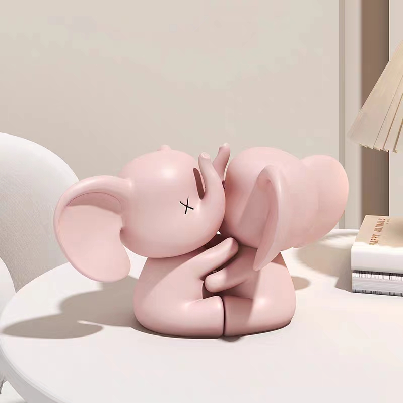 Elephant Hugging Ornaments Car - Resin Art Wedding Gift recensie en prijs