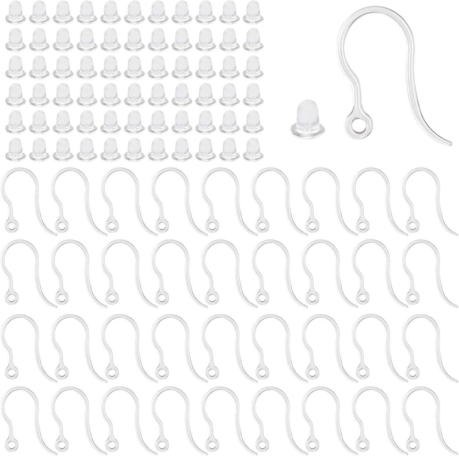 40pcs Clear Plastic Earring Ho - Resin Art Materials Kit recensie en prijs