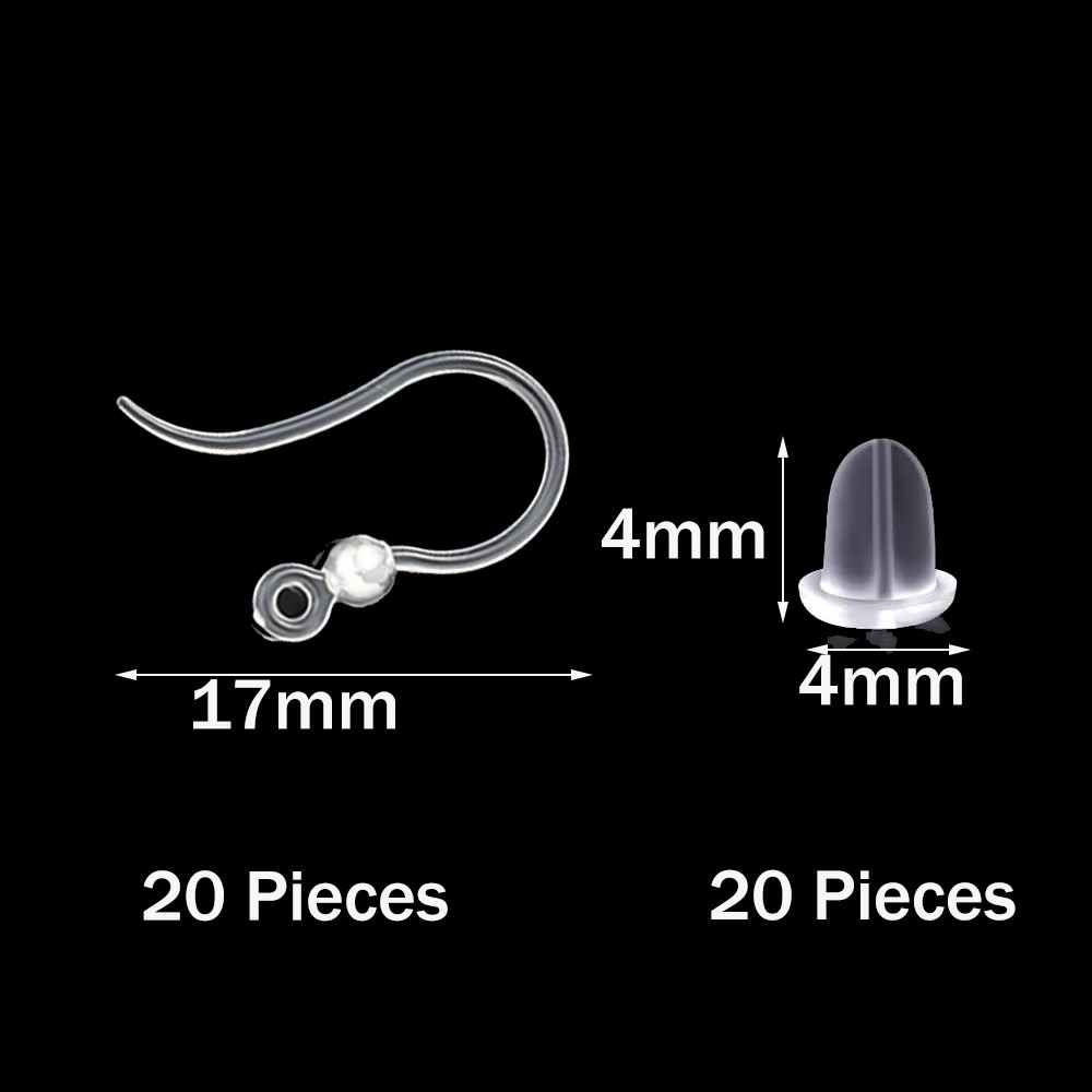 40pcs Clear Plastic Earring Ho - Resin Art Materials Kit recensie en prijs
