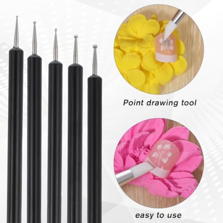5 Pcs Nail Art Dotting Tools D - Resin Art With Wood recensie en prijs