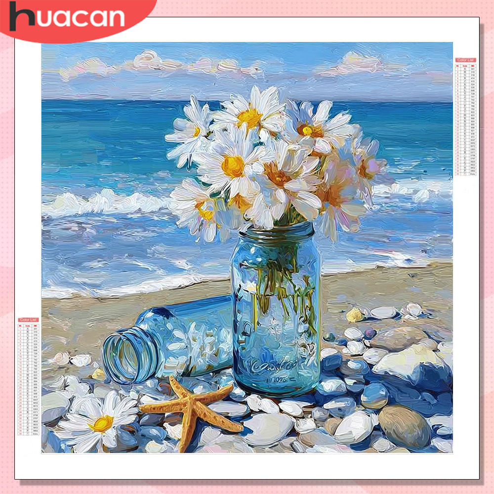HUACAN Diamond Painting Daisy  - Resin Art Wallpaper recensie en prijs