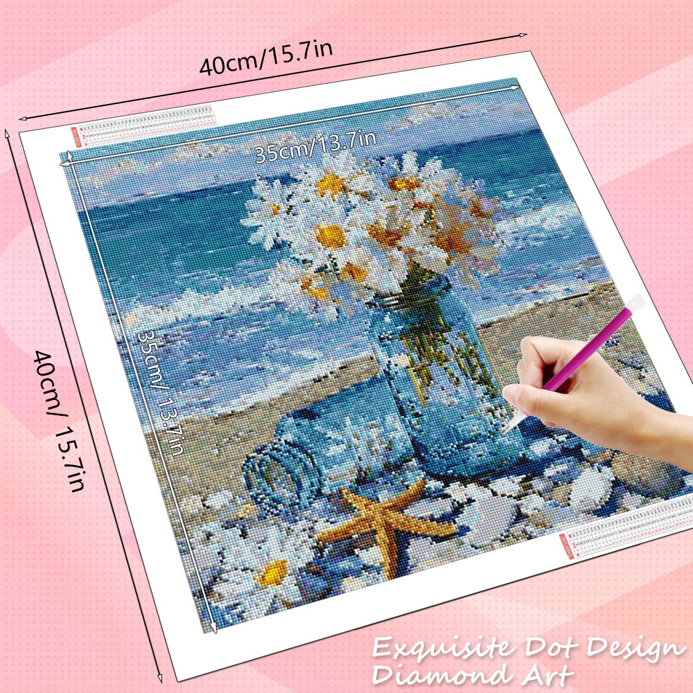 HUACAN Diamond Painting Daisy  - Resin Art Wallpaper recensie en prijs