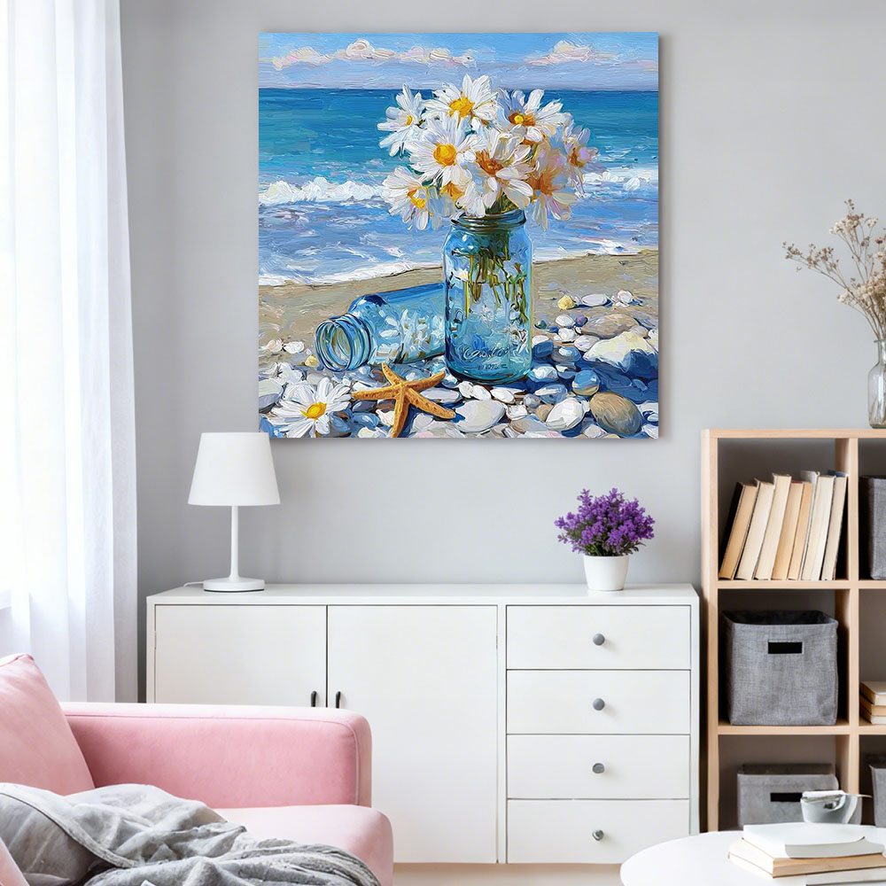 HUACAN Diamond Painting Daisy  - Resin Art Wallpaper recensie en prijs
