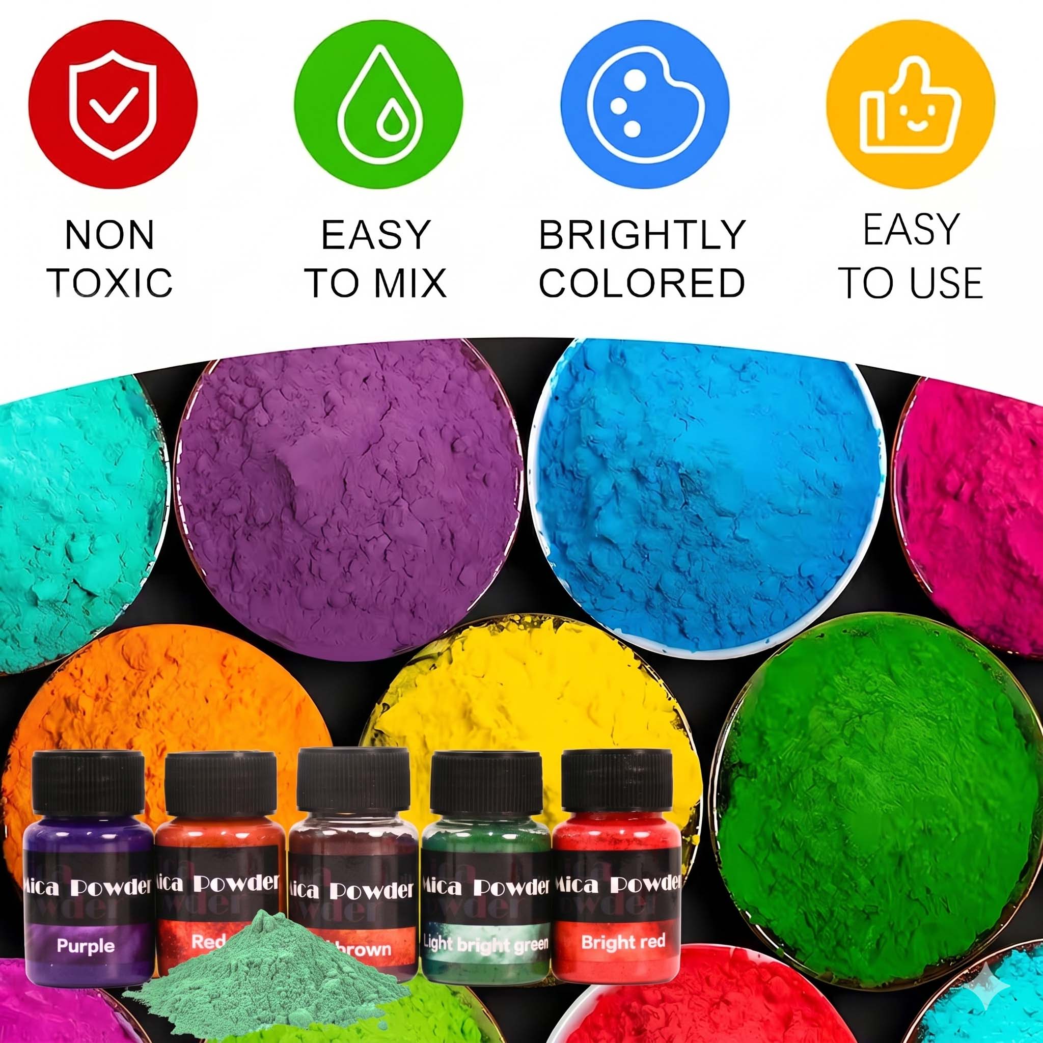 12-Color Gypsum Pigment Powder - Resin Color Paste recensie en prijs