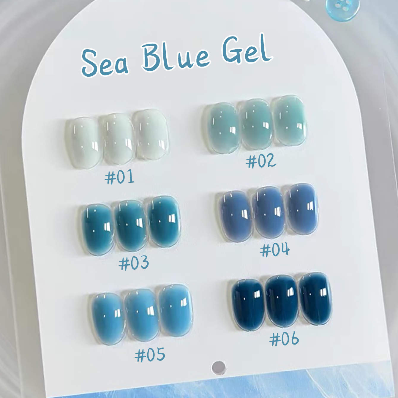 1-10pcs WS Ice Transparent Blu - Resin Art All recensie en prijs