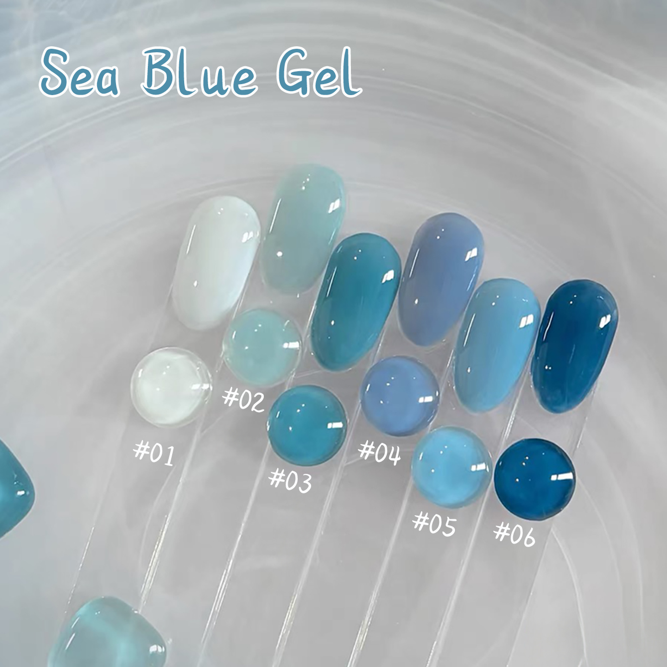 1-10pcs WS Ice Transparent Blu - Resin Art All recensie en prijs
