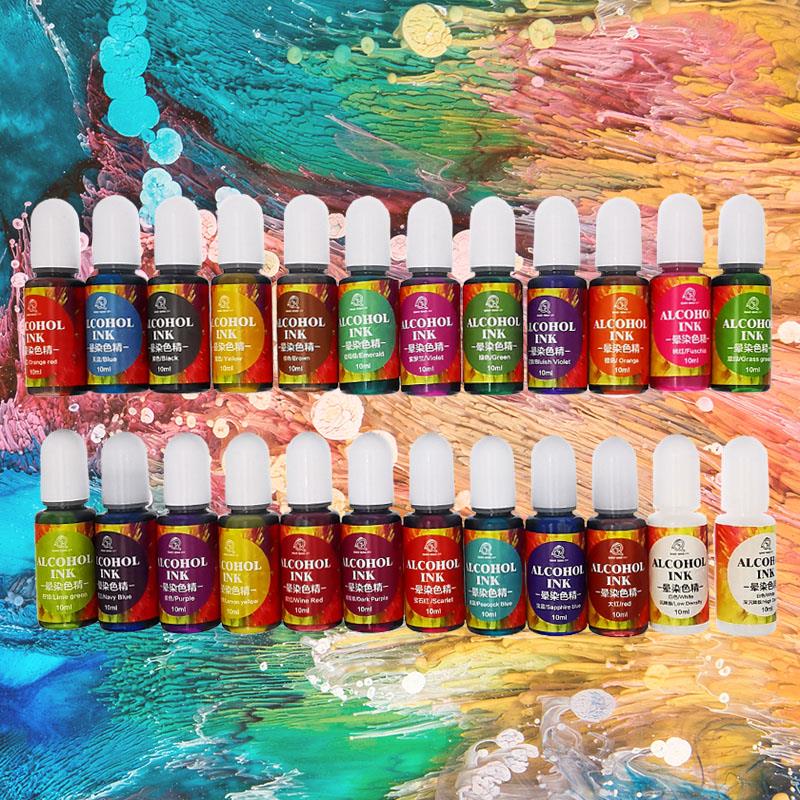 24 Color 10ml Art Ink Alcohol  - Resin Pigment Alcohol Ink recensie en prijs