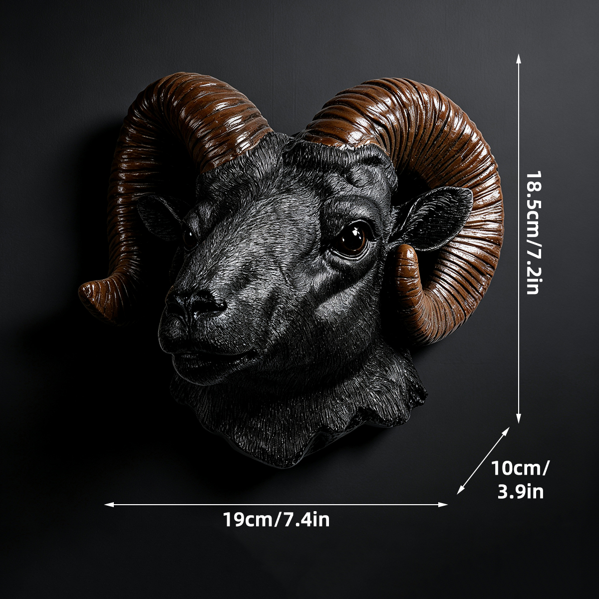 Resin Goat Head Wall Decor, Go - Resin Art Sculptures recensie en prijs