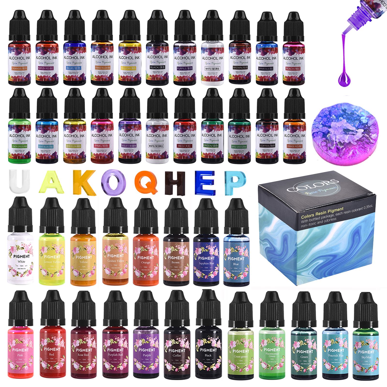 1 Set Resin Pigment Kit Art In - Resin Pigment Alcohol Ink recensie en prijs