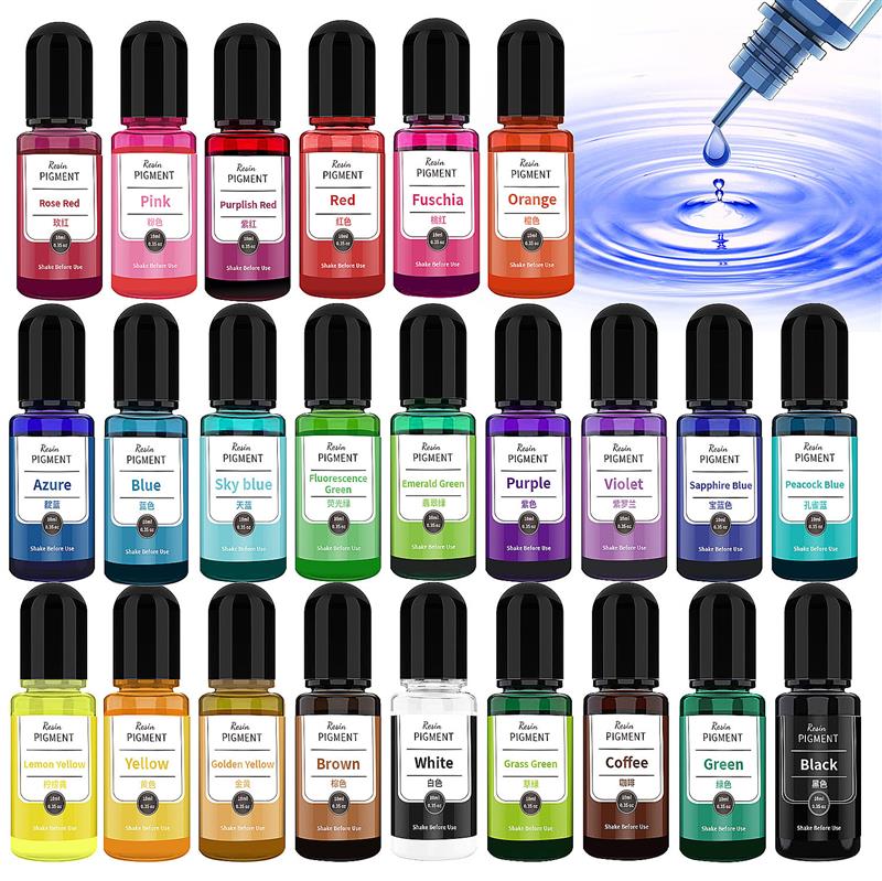 24 Color Art Ink Alcohol Resin - Resin Pigment Alcohol Ink recensie en prijs